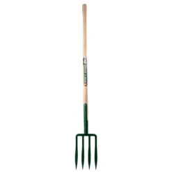 Fourche à Bêcher 4 Dents Spatulées 23 Cm Avec Manche En Bois Pomme Spear & Jackson
