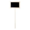Etiquette à Planter Rectangulaire Bois Et Ardoise Grand Modèle 20 X 14 Cm - Hauteur 54 Cm