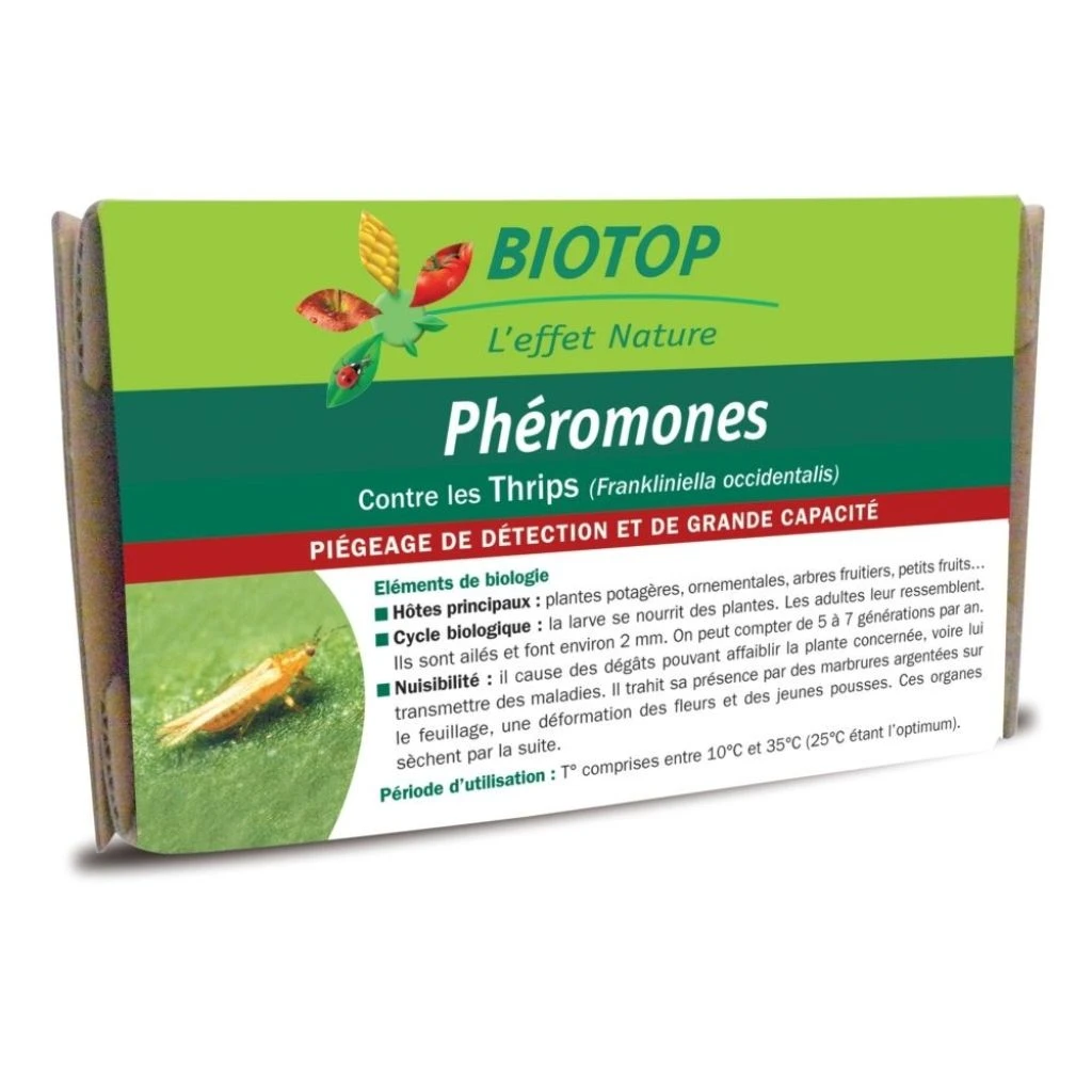 Phéromones Thrips Frankliniella Occidentalis Biotop - 2 Capsules 1 Phéromones Thrips Frankliniella Occidentalis Biotop - 2 Capsules