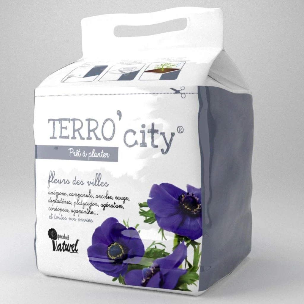 Terreau Terro' City Pour Fleurs Des Villes En Sac De 10L 1 Terreau Terro' City Pour Fleurs Des Villes En Sac De 10L